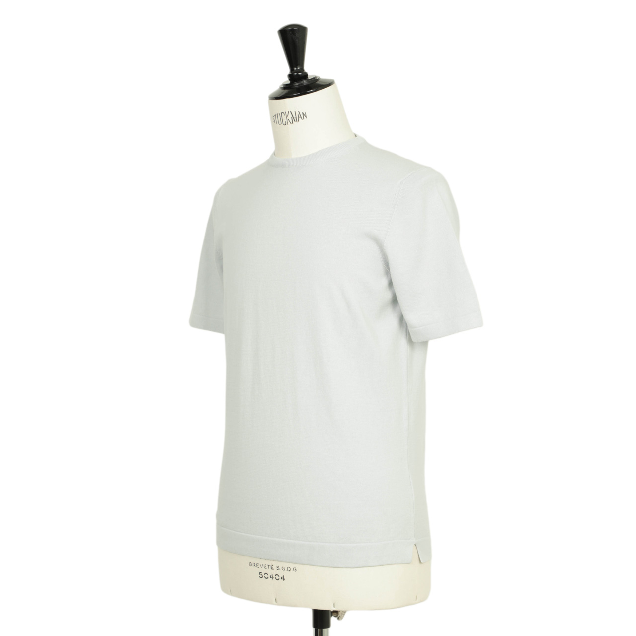 GRAN SASSO グランサッソ クルーネック ニット Tシャツ 半袖 44 GRANSASSO (グランサッソ) 無地 クルーネック 半袖 ニット T